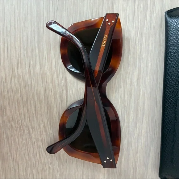Celine Brown tortoiseshell Marta Sunglasses (CL4005IN) - Picture 5 of 10